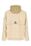 Moncler Sand Denim Kelpius Down Jacket In Neutral