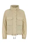 Moncler Sand Nylon Nor Windbreaker In 21e