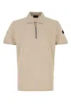 Moncler Logo Patch Short-sleeved Polo Shirt In Neutral