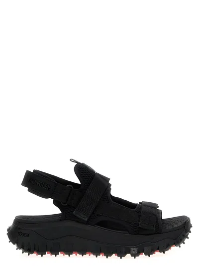 Moncler Sandal Trailgrip Vela In Black