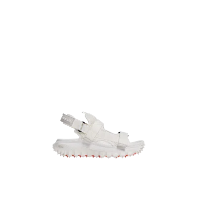 MONCLER TRAILGRIP VELA WATER-REPELLENT SANDALS, WOMEN, WHITE, SIZE: 37