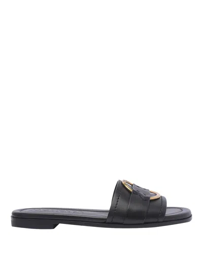 MONCLER LEATHER SANDALS