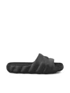 Moncler Lilo Slide Sandals With Embossed Logo In Black