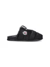 Moncler Mon Pocket Slippers In Black