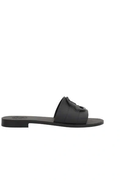 Moncler Black Mon Flat Sandal