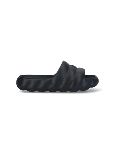 Moncler Sandals In Black