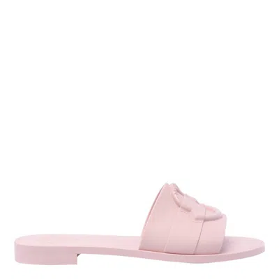 Moncler Bell Slide Sandal In Pink