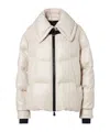 Moncler Sandane Wool-blend Down Jacket In Neutral