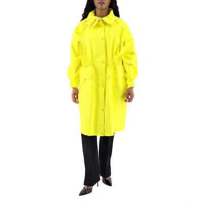 Pre-owned Moncler Sapin Water Resistant Hooded Raincoat In Yellow