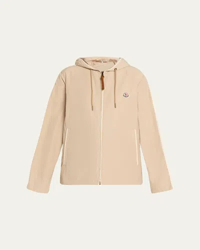 Moncler Sarracenia Hooded Jacket In Neutral