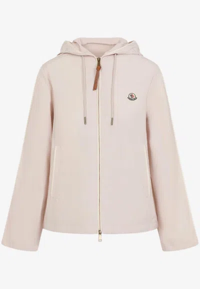 Moncler Sarracenia Windbreaker Jacket In Neutral
