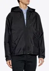 Moncler Sarrans Practical Hooded Jacket In Navy