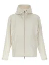 Moncler Windbreaker Drawstring Hood Elasticated Cuffs In White