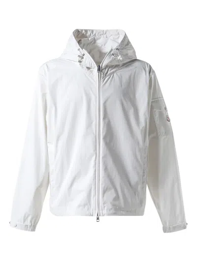 Moncler Parka With Zip Closure And Hooded Design In White