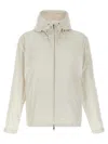 Moncler Windbreaker Drawstring Hood Elasticated Cuffs In Neutral