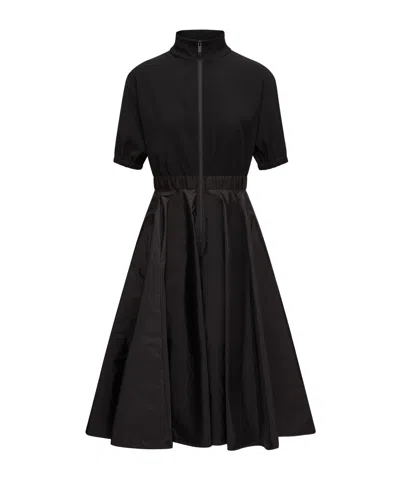 MONCLER SATIN MIDI DRESS