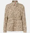 Moncler Saulon Technical Twill Field Jacket In Beige