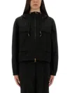 Moncler Snap Button Pockets Hooded Parka With Elasticated Cuffs