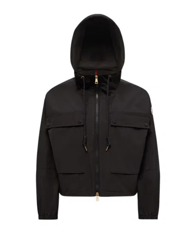 Moncler Sauvan Hooded Parka In Black