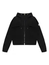 Moncler Women's Short Parka With Zip In Black