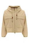 Moncler Beige Polyester Blend Sauvan Jacket