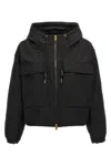 Moncler Snap Button Pockets Hooded Parka With Elasticated Cuffs
