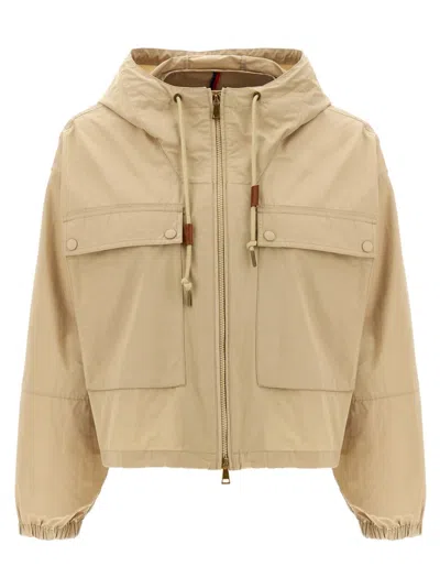 Moncler 'sauvan' Parka In Brown