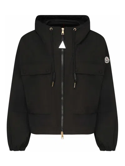 Moncler Sauvan Parka With Hood In Black