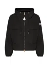 Moncler Sauvan Parka With Hood In Black