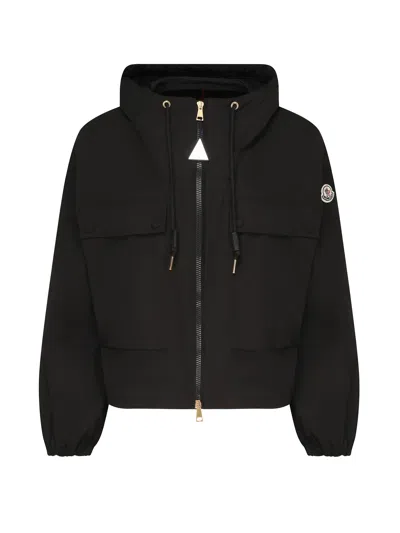 Moncler Sauvan Parka With Hood In Black