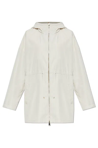 Moncler Wete Parka Coat In Beige