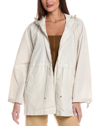 Moncler Saverne Short Parka Jacket In White