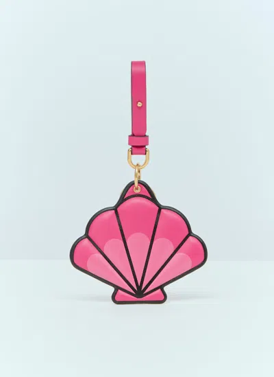 Moncler Scallop Shell Keyring In Pink
