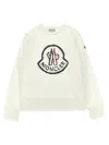 Moncler Long-sleeved Sweater In White