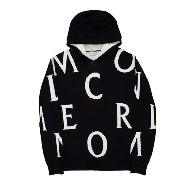 Pre-owned Moncler Scattered Letters Hoodie 'black' | Men's Size M