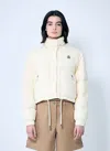 Moncler Off-white Selle 2-in-1 Short Down Jacket In Beige
