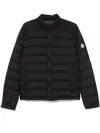 Moncler Short Down Jacket Long Sleeves In Black