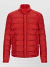 Moncler Selves Down Jacket High Collar Pockets In Multi