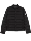 Moncler Short Down Jacket Long Sleeves In Black