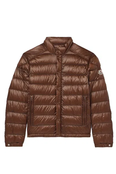 Moncler Selves Jacket In Brown