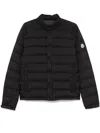 Moncler Short Down Jacket Long Sleeves In Black
