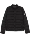 Moncler Short Down Jacket Long Sleeves In Black