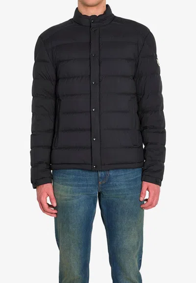 Moncler Selves Padded Down Jacket In Black