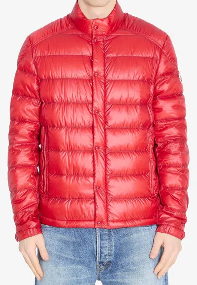 Moncler Selves Padded Down Jacket In Red