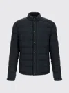 Moncler Blue Quilted Jacket In Blue