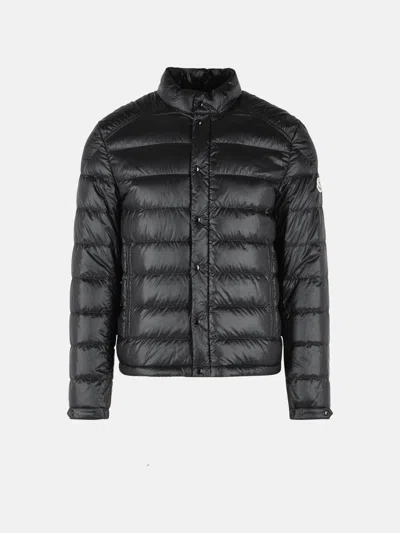 Moncler 'selves' Short Black Polyamide Down Jacket