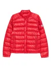 Moncler Zip-pocket Puffer Jacket In Red