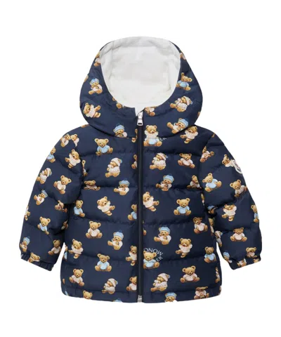 Moncler Semenat Hooded Down Jacket In Blue