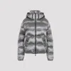 Moncler 'sensation' Short Down Jacket In Silver