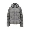 Moncler 'sensation' Short Down Jacket In Gray